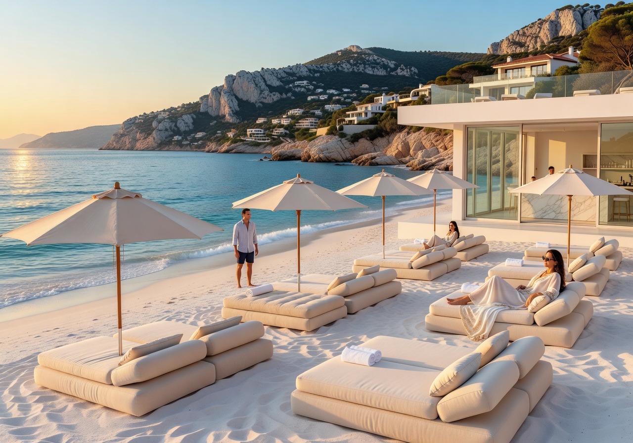 Luxury Beach Club on the French Riviera